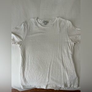 COS White Crew Neck Short Sleeve Tee